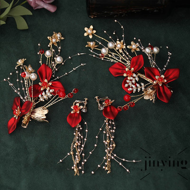 GETNOIVAS Set Trang Sức Phong Cách Trung Hoa Cho Cô Dâu