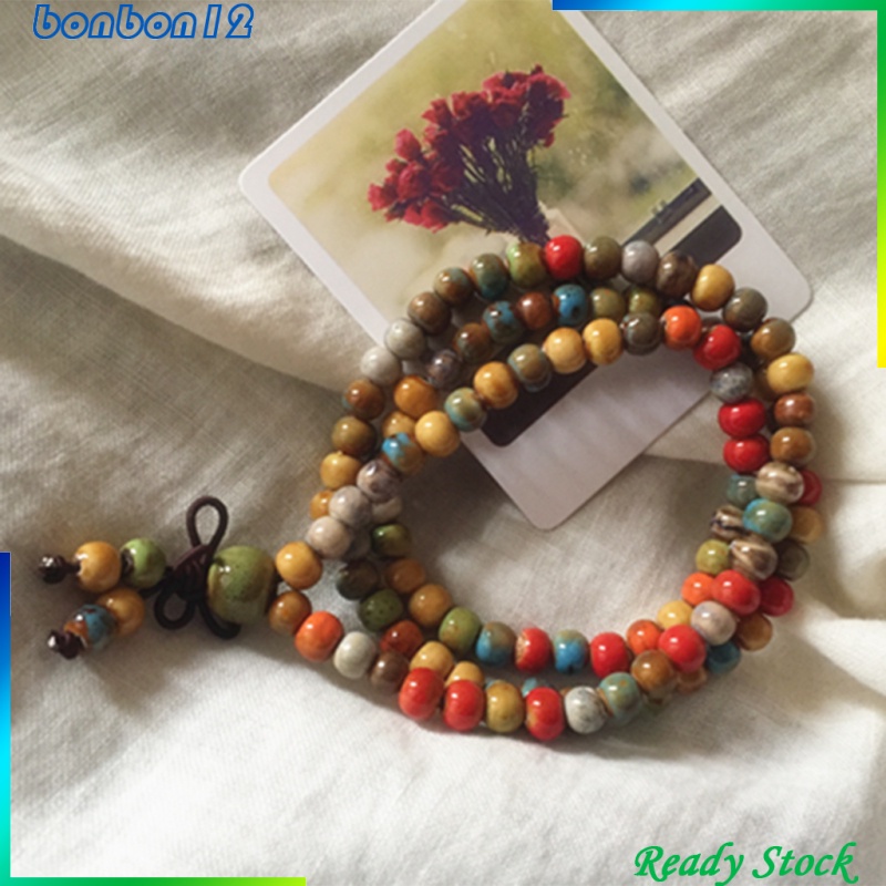 Set 100 Hạt Gốm Tròn Nhiều Màu Sắc Dùng Làm Trang Sức Diy 1