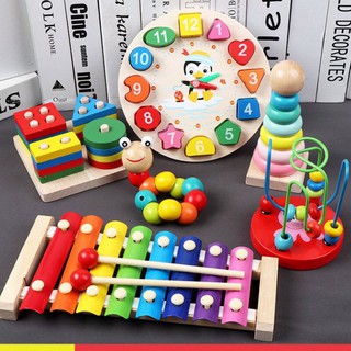 Combo 6 món đồ chơi gỗ