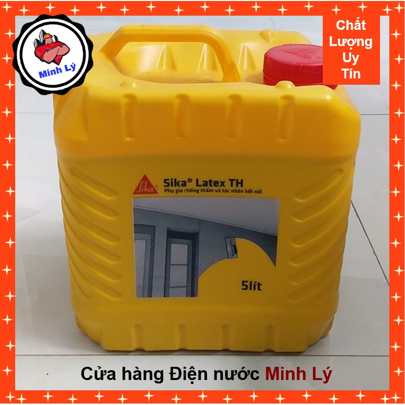 Can 5 Lít Phụ Gia Chống Thấm Sika Latex TH Và Tác Nhân Kết Nối Cho Vữa và Bê Tông Sika