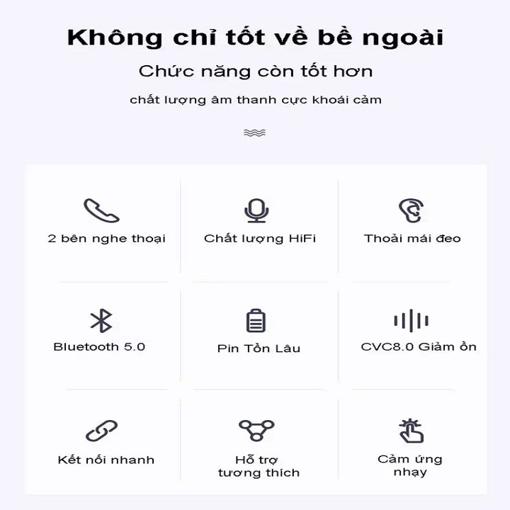 Tai Nghe Bluetooth Không Dây inpods12 nhiều màu - Tai Nghe Bluetooth Pin Trâu - Tai nghe bluetooth không dây INPODS 12