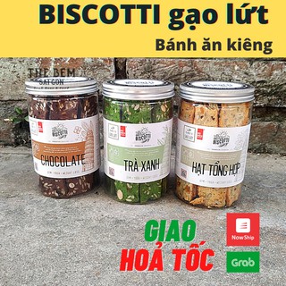 [Hoả tốc Tp.HCM] Biscotti gạo lứt eat clean - GẠCH ĐỎ BAKERY