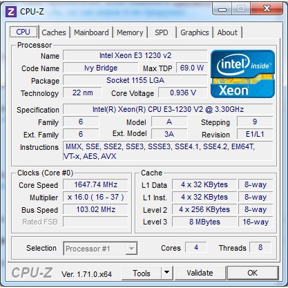 CPU Intel Xeon E3 1230v2 tương đương i7 3770 - 8M Cache Upto 3.50 GHz 4 nhân 8 luồng Soket 1155 - BẢO HÀNH 12 THÁNG