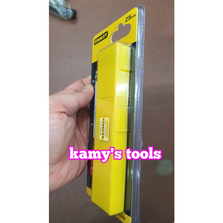 Dao rọc cáp cán nhựa cao su 7 inch 180mm rộng 25mm Stanley model STHT10425-8 và lưỡi dao rọc giấy stanley 25mm 0-11-325