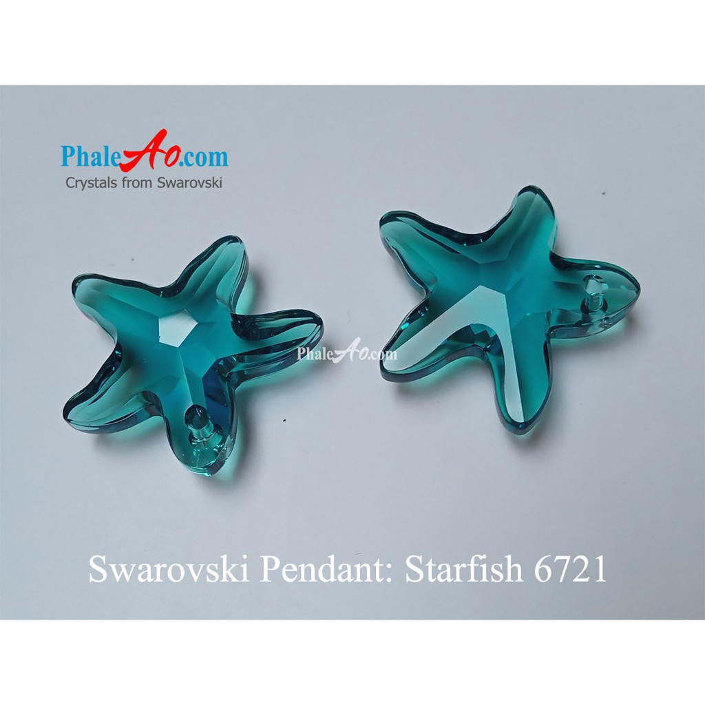 Swarovski Starfish Pendant 6721 – mặt dây pha lê hình sao biển xanh (1sp)