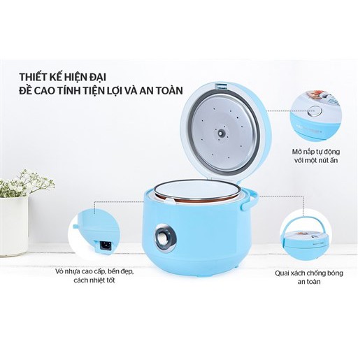 Nồi cơm điện Happytime 1.2Lit HTD88522G - CHÍNH HÃNG