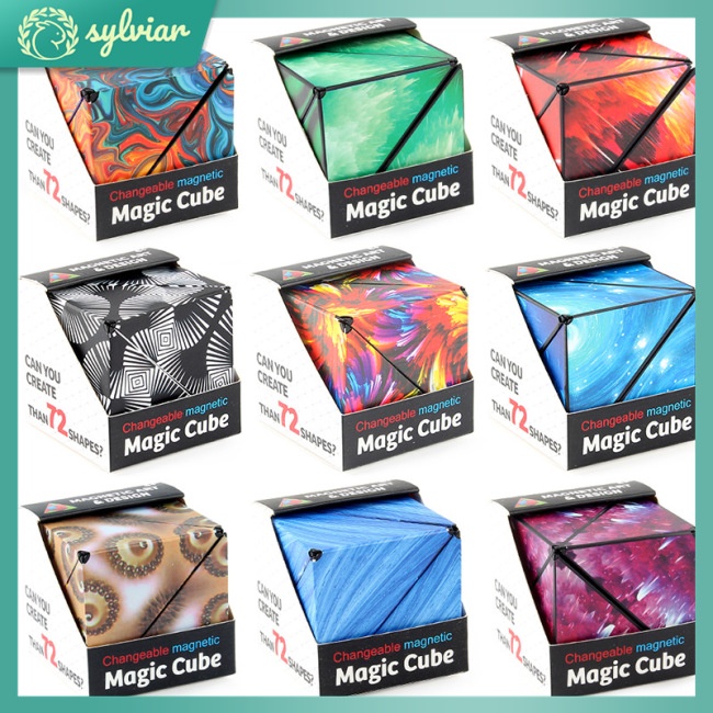 Đồ Chơi Khối Rubik Nam Châm Thay Đổi Hình Học 3d Nhiều Kiểu Dáng Vui Nhộn Cho Trẻ Em