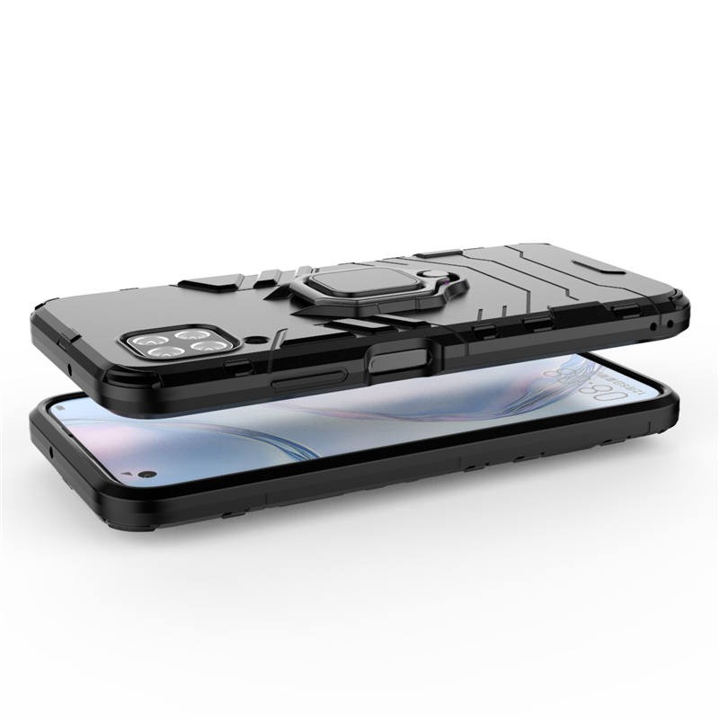 Ốp điện thoại nhựa cứng chống sốc có khuyên giá đỡ cho Huawei Nova 7i
