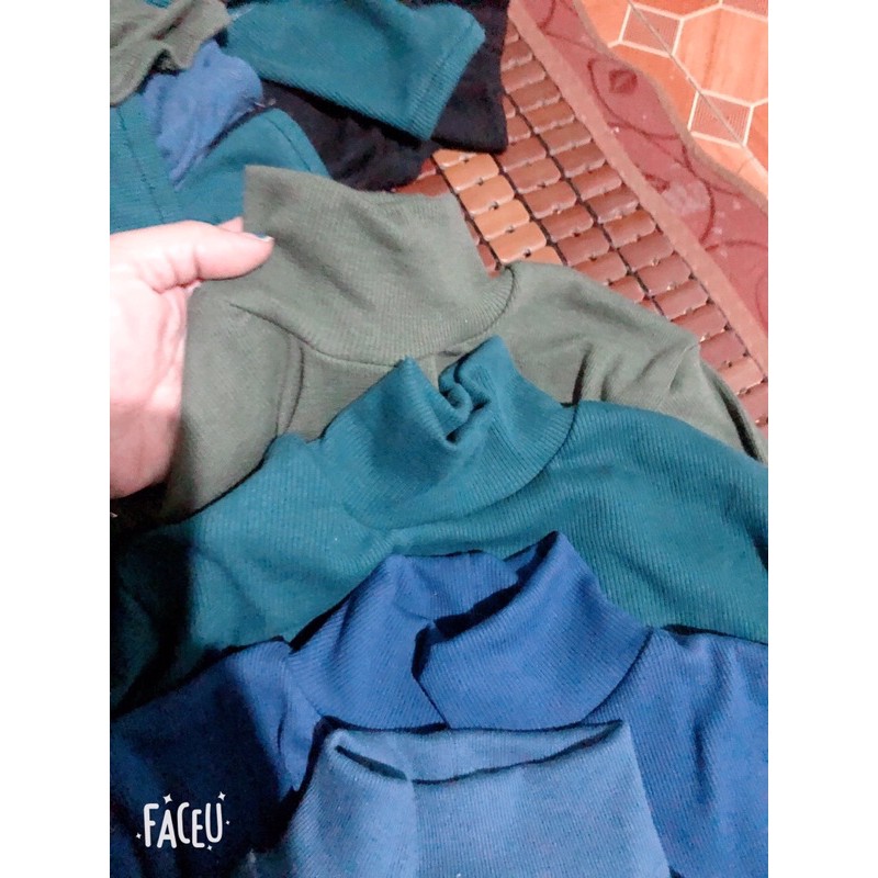 Áo len tăm cao cổ chất đẹp  cho nam  hàng siêu co dãn 50-80kg