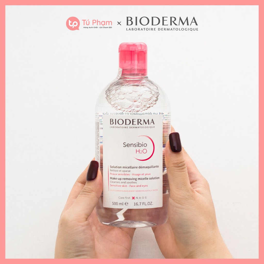 Nước Tẩy Trang Bioderma Sensibio H2O Solution Micellaire 500ml Hồng