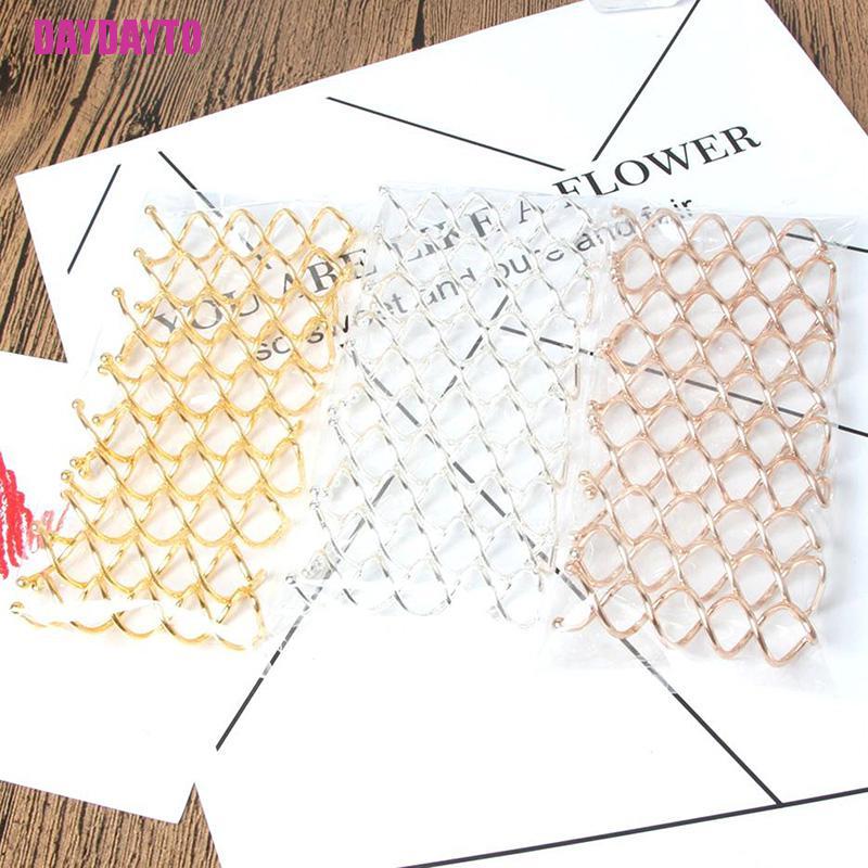 Set 10 Kẹp Tóc Dạng Xoắn Ốc Màu Vàng Hồng / Bạc