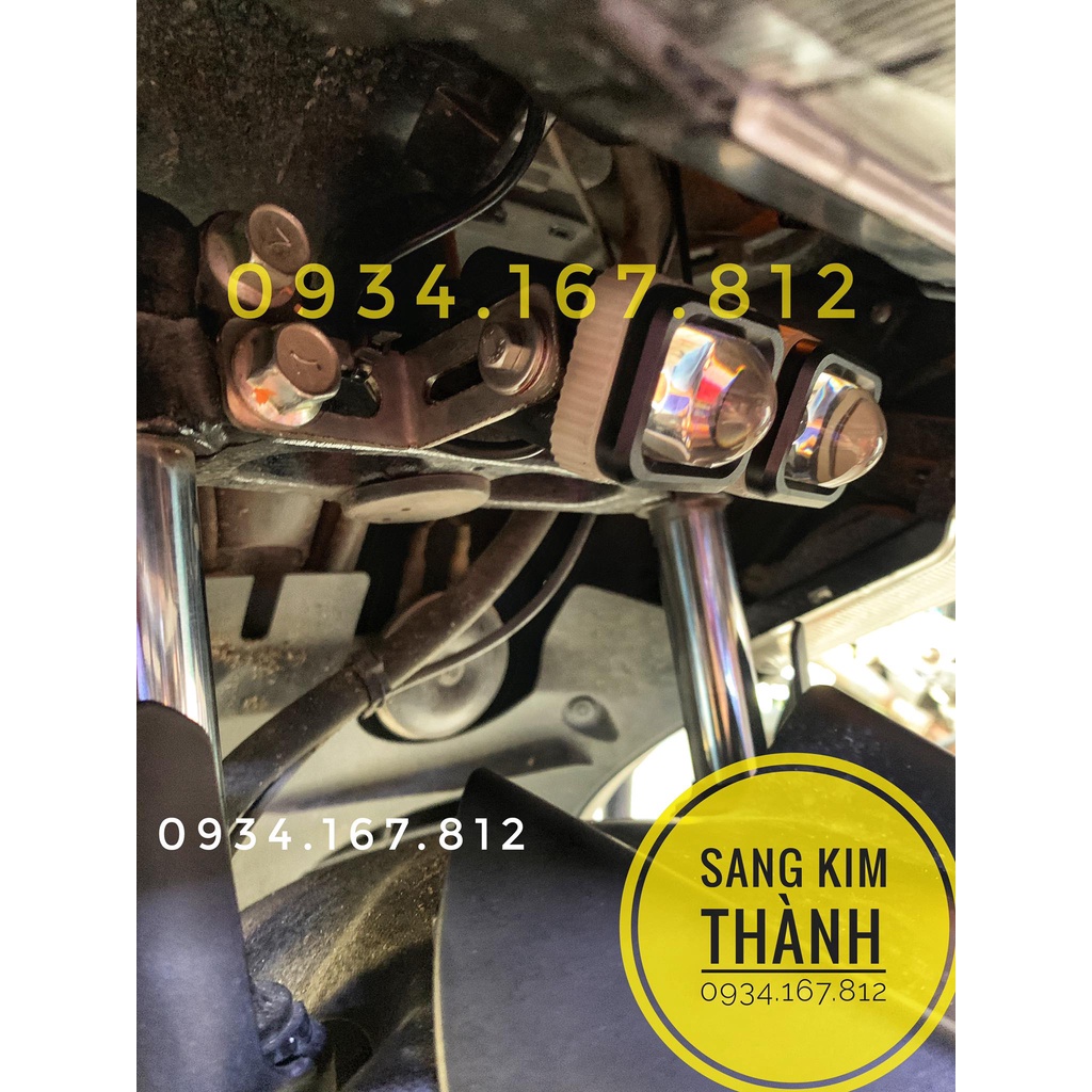 Pat Inox 304 Gắn Đèn Bi Cầu Mini Trên Chân Phuột Xe Yamaha NVX