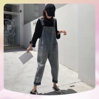 Quần yếm jean bụi ulzzang