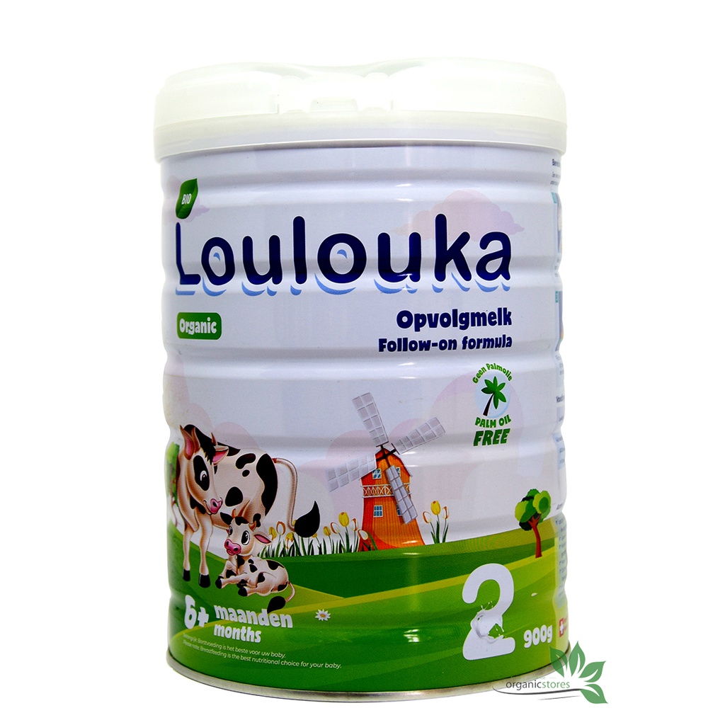Sữa bò công thức hữu cơ Loulouka Loại 1 - loại 2 - loại 3 (Hộp 900gr)