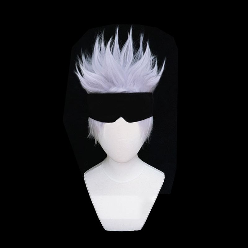 Trang phục cosplay màu xanh đen gồm áo và quần/tóc giả cho tiệc giáng sinh