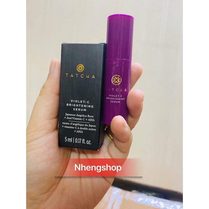 Tinh chất sáng da Tatcha Violet C Brightening Serum