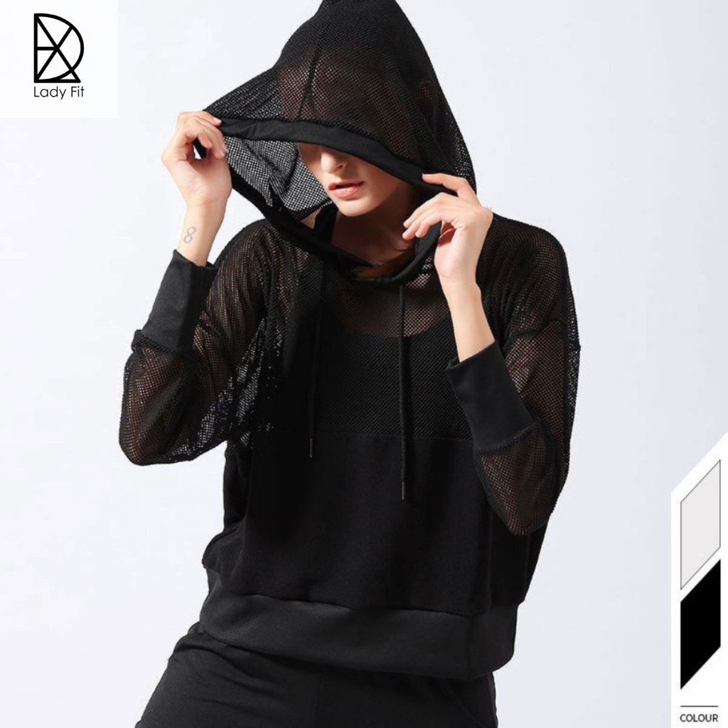 Áo hoodie lưới thể thao có mũ hot 2021