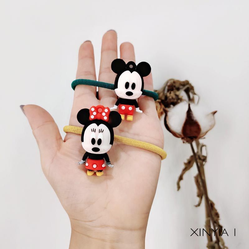 Dây Cột Tóc Hình Chuột Mickey Hoạt Hình Dễ Thương Cho Bé - Xy1