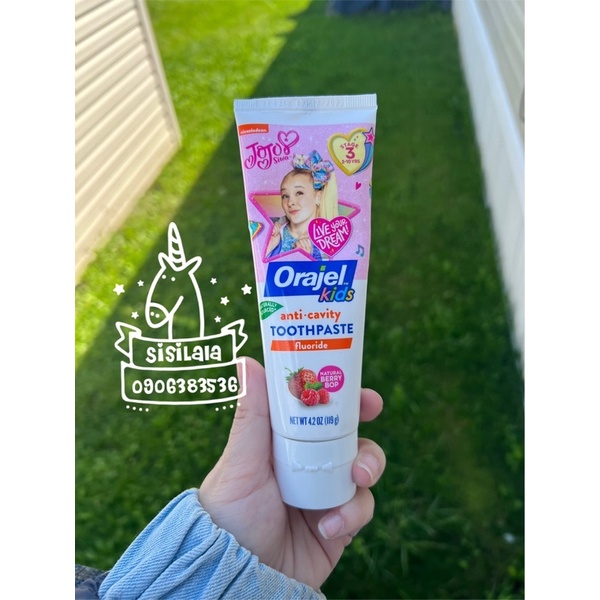 Kem đánh răng Orajel cho bé trên 2 tuổi