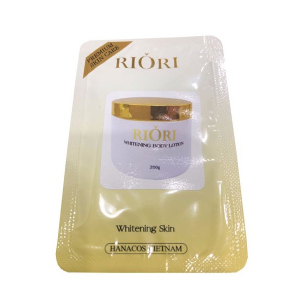 (MẪU TEST) Kem Dưỡng Thể Trắng Da RIORI WHITENING BODY LOTION 1.5g