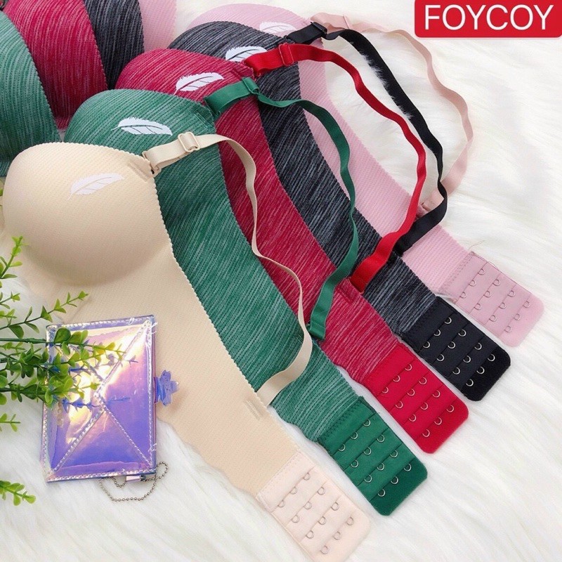 ♥️ SHOP UY TÍN ♥️Áo Ngực su bàn tay nâng mút dày caro, chiếc lá A1006