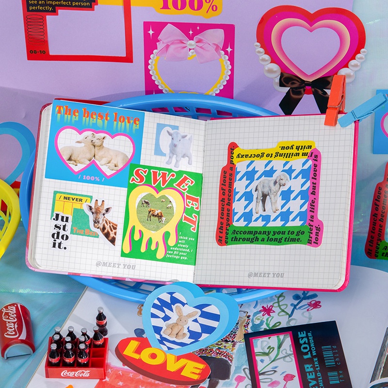 Bộ 20 Miếng Dán Khung Ảnh Phong Cách Hàn Quốc Sáng Tạo Thời Trang