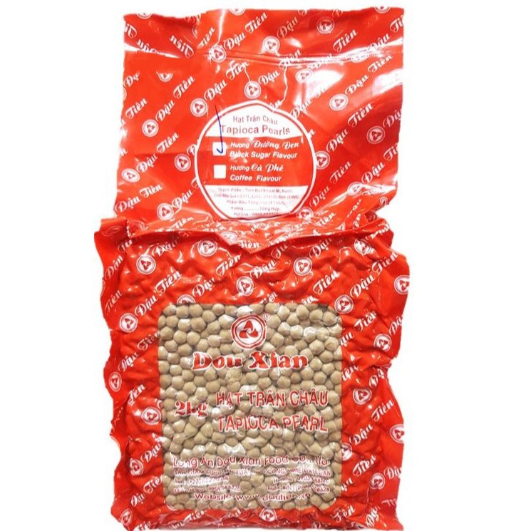 Trân Châu Đường Đen Đậu Tiên Túi 2kg - Nguyên Liệu Trà Sữa