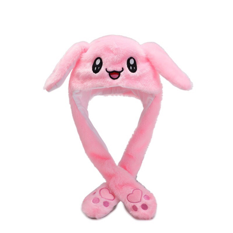 Mũ Tai Thỏ Giật Siêu Cute Nhiều Mẩu Hot Trend Chất Vải Nhung Dày Mịn (có đèn led)