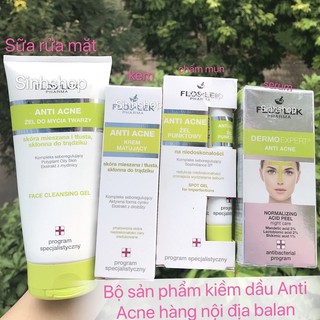 (đủ bill) Bộ Chăm Sóc Da Anti Acn Kiềm Dầu Cho Da Dầu Mụn Hỗn Hợp hàng balan