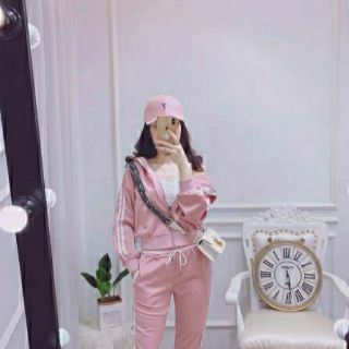 Set 3 Món Đồ Thể Thao Màu Hồng Thun Cotton