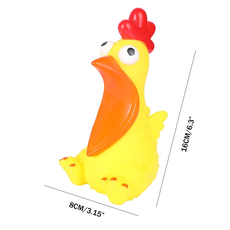 Đồ Chơi Gà La Hét Bóp Tay Vui Nhộn Trang Trí Văn Phòng