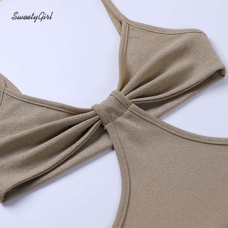 Đầm Maxi Không Tay Cổ Chữ V Màu Trơn Thời Trang Dành Cho Nữ