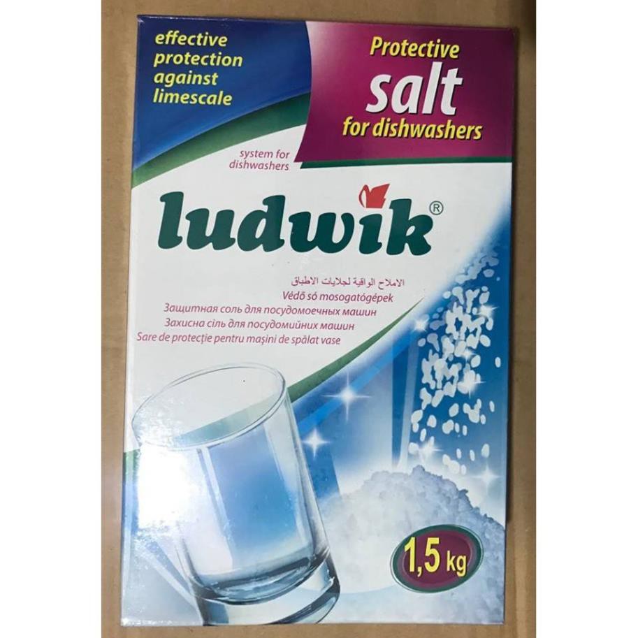 Muối rửa bát Ludwik 1.5kg (Hàng mới nhất date sx T5/2020)