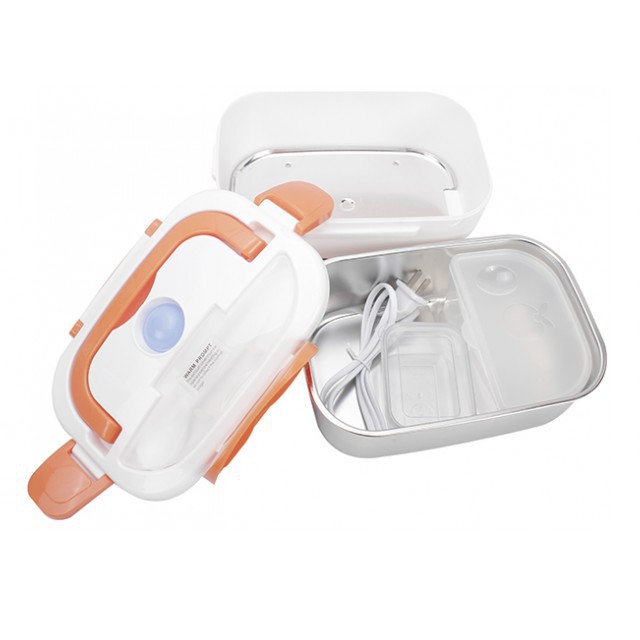 [Hot]-Hộp cơm hâm nóng cắm điện ruột inox