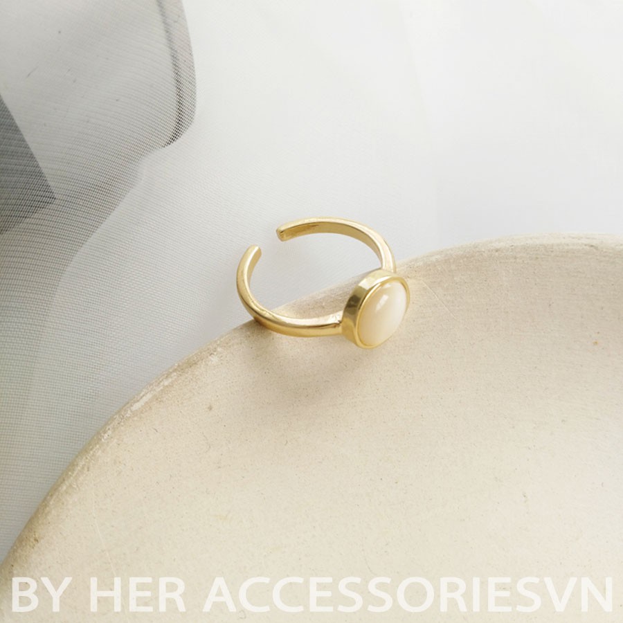 Nhẫn nữ , phong cách cổ điển, nhẫn điều chính theo size tay, Her Accessories  | N11
