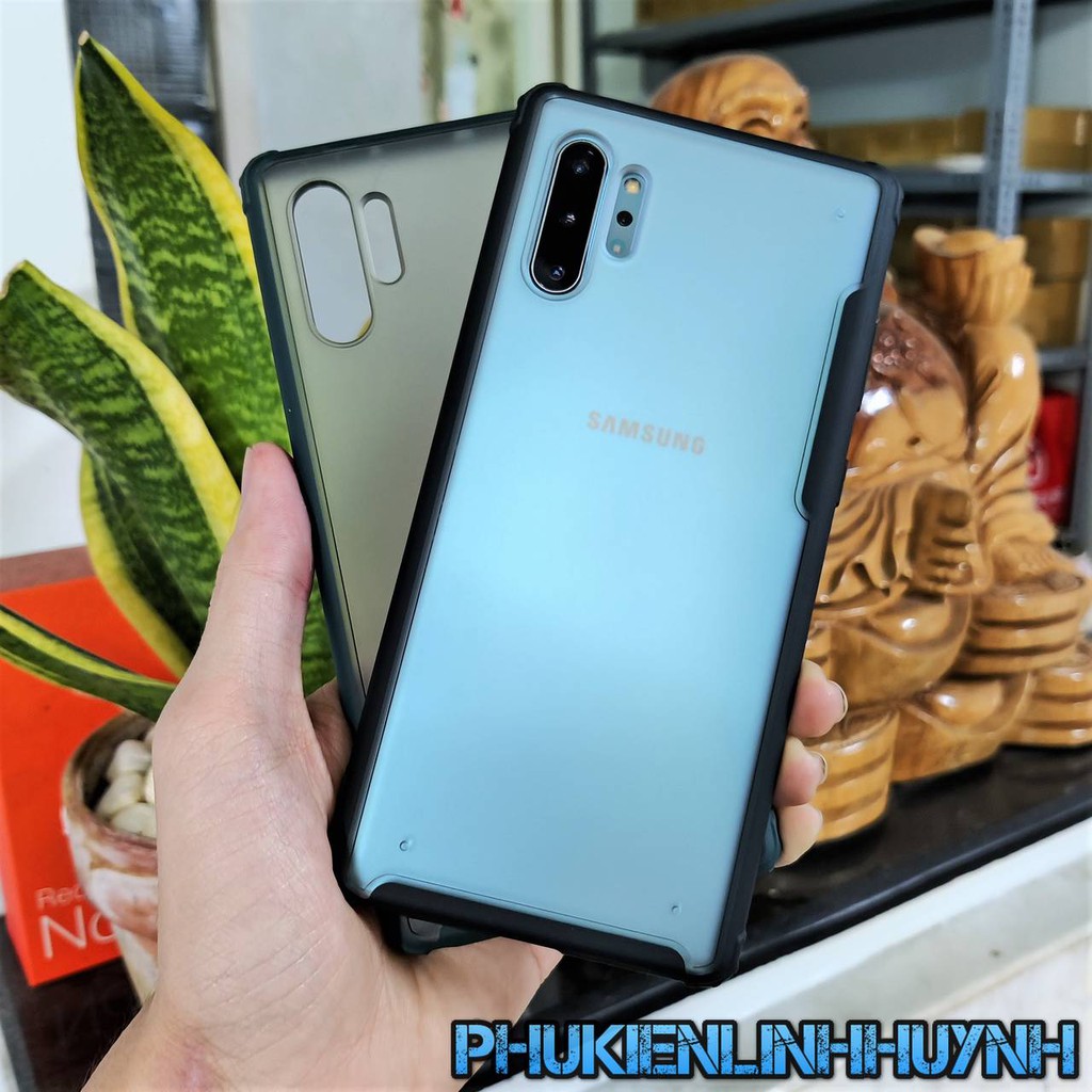 Samsung Note 10 Plus_Ốp lưng nhám viền màu Ver 2
