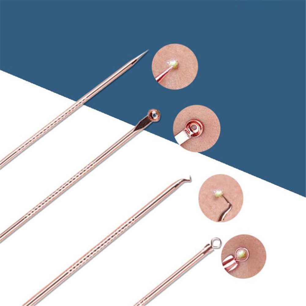 [Hàng mới về] Set 4 dụng cụ loại bỏ mụn đầu đen hiệu quả dành cho nam và nữ