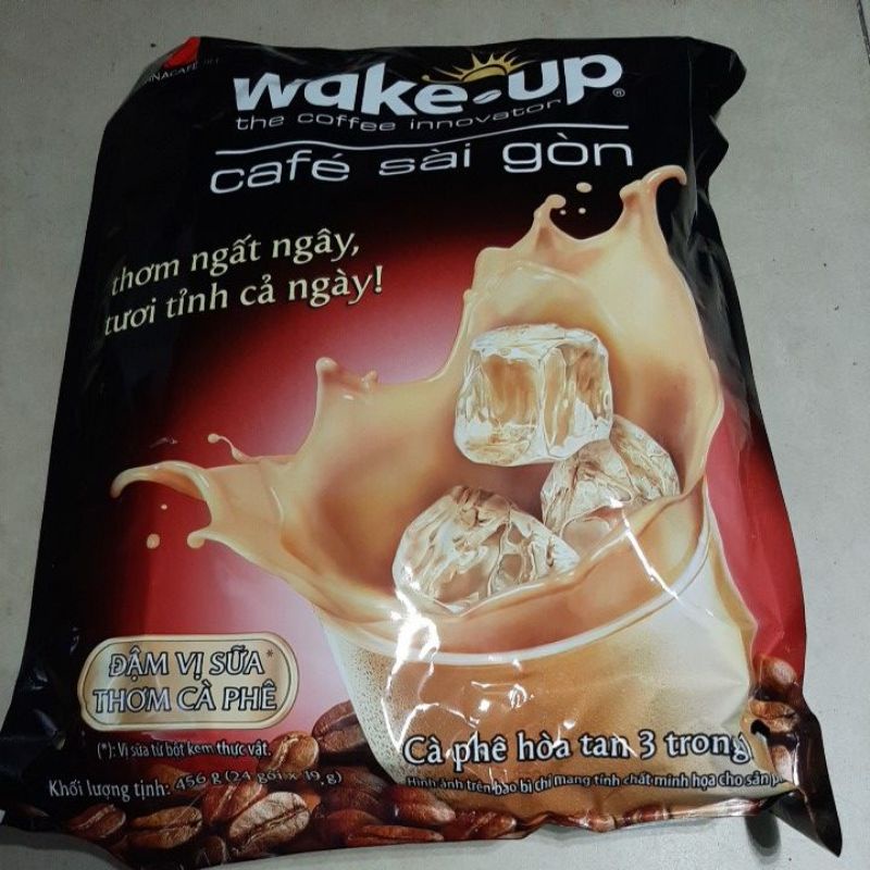 Cà phê Wake Up Sài Gòn ( Bịch 24 gói x 19gr)