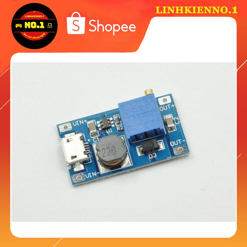 Mạch tăng áp BOOST DC-DC Mini 2-24V lên 5-28V XY-016