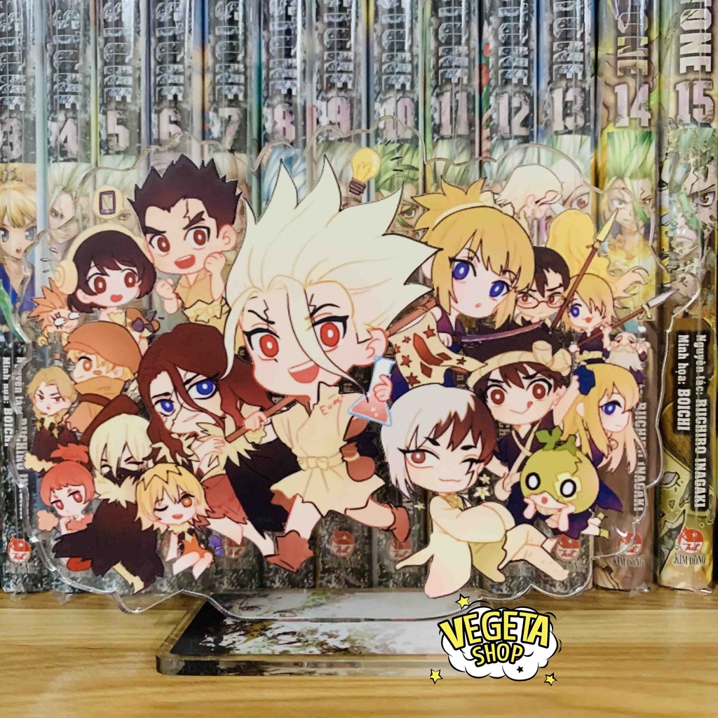 Mô Hình Tượng Standee Acrylic Mica 2 mặt - Dr Stone Dr.Stone - Senku Taiju Yuzuriha Tsukasa Gen Hyoga Ryusui Francois