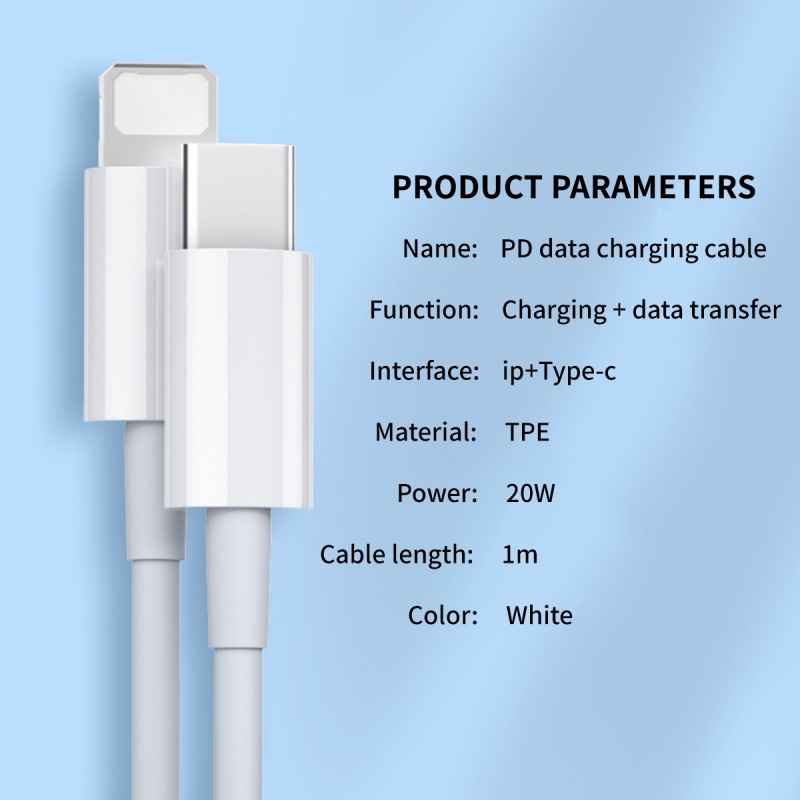 Dây cáp sạc nhanh ANKNDO chuyển usb c sang pd 20w thích hợp cho iP 11 12 13 pro max mini xr xs max x 7 8 plus se