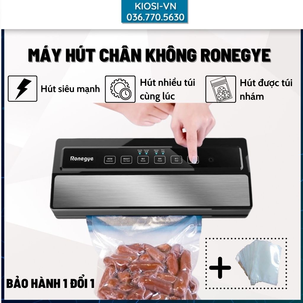 Máy Hút Chân Không Emilya Ronegye Cao Cấp, Chống Nước Vệ Sinh Dễ Dàng, Bảo Hành 12 Tháng Bằng Thẻ Bảo Hành.