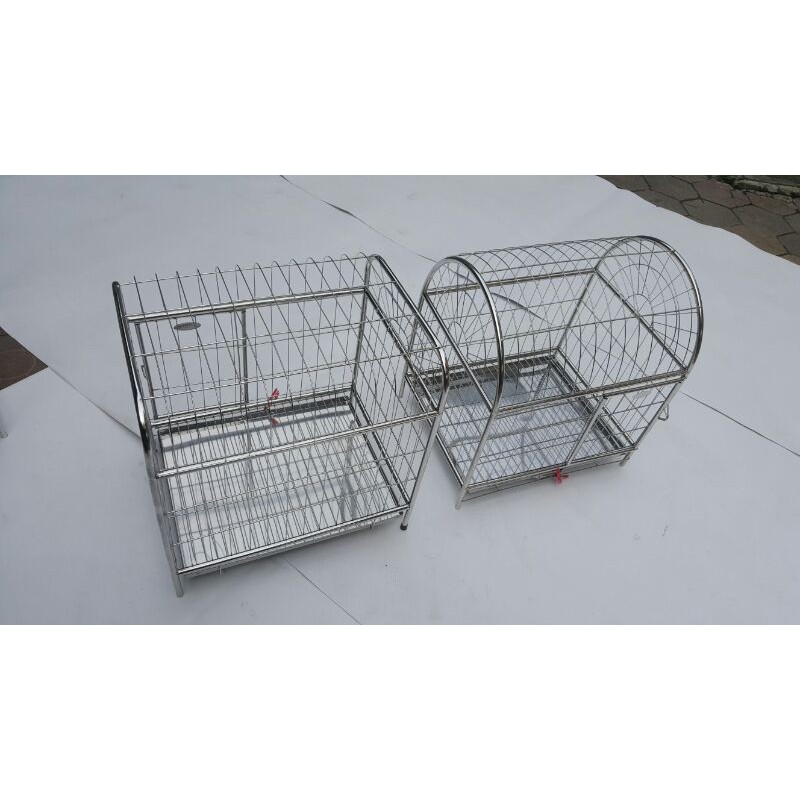 Lồng chó mèo inox giá rẻ kthuoc 60*45*57