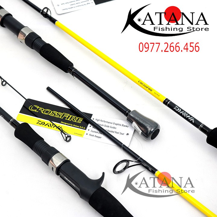 Cần Lure Daiwa CROSSFIRE Việt Nam Chính Hãng - Máy Đứng Máy Ngang