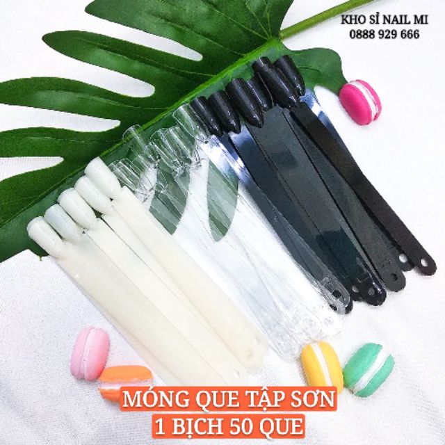 Móng que tập sơn - móng que nail 1 bịch 50 que