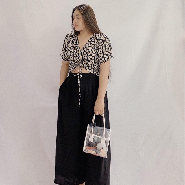 Áo Kiểu[Bigsize][Sale Xả] Chất lụa Kiểu Rút Dây