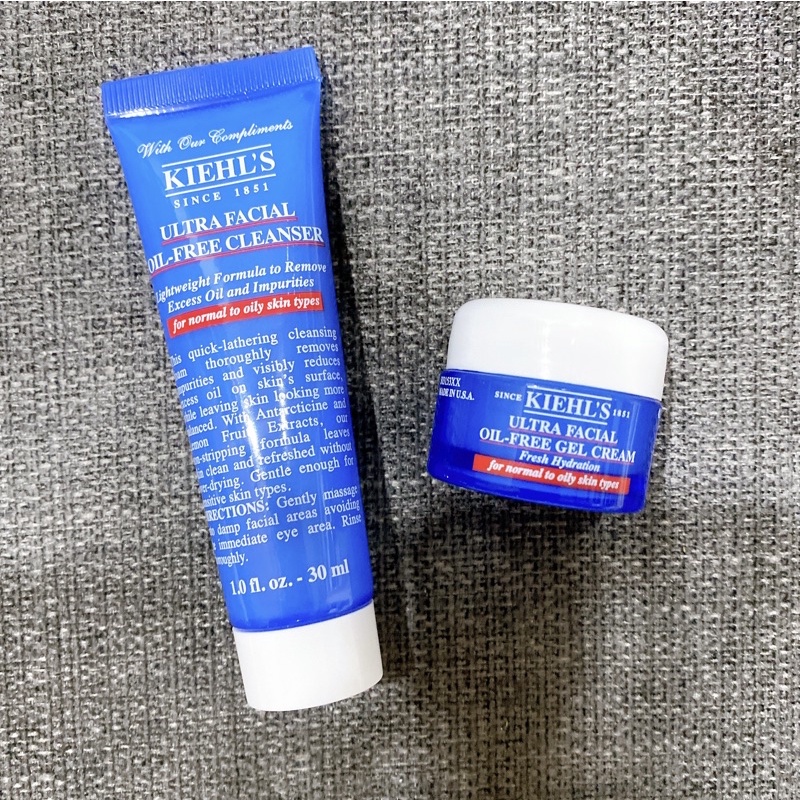 [MINISIZE] Sữa rửa mặt và kem dưỡng da dầu Kiehl's Oil-free Ultra Facial