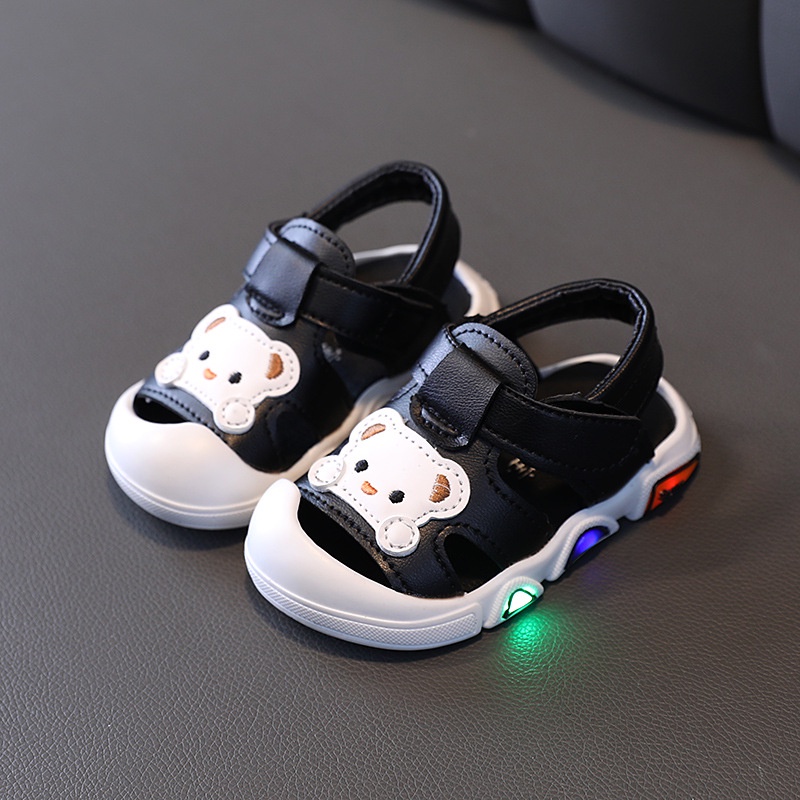 Xăng đan Đế Mềm Trọng Lượng Nhẹ Có Đèn LED Dễ Thương Dành Cho Trẻ Em