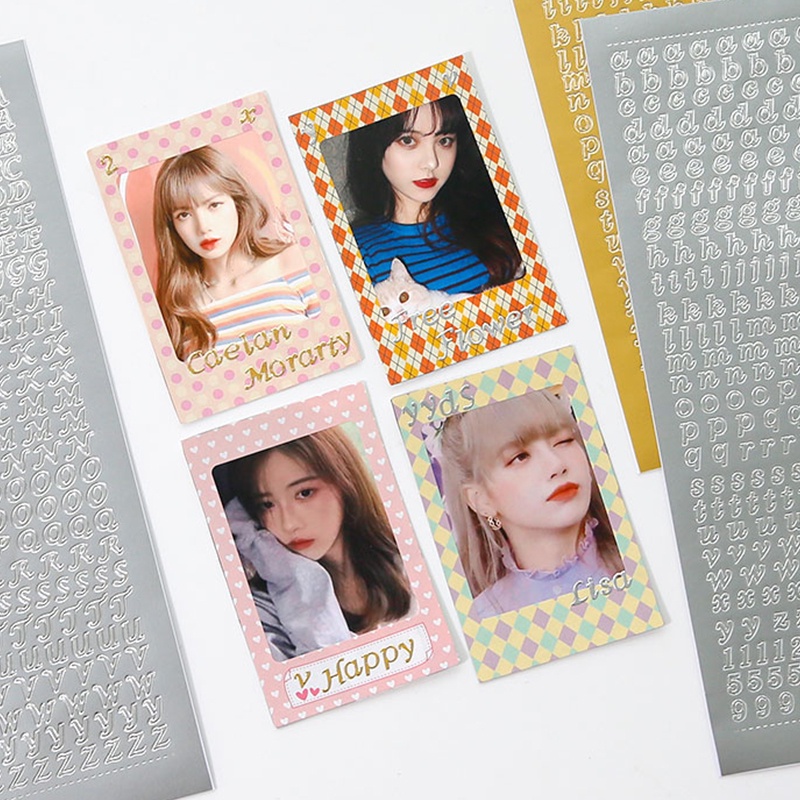 Miếng dán trang trí hình chữ cái tiếng anh độc đáo DIY