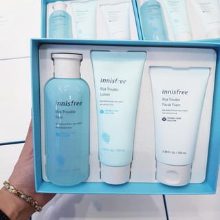 Bộ Chăm Sóc Da Mụn Innisfree Bija Trouble Skin Care Set